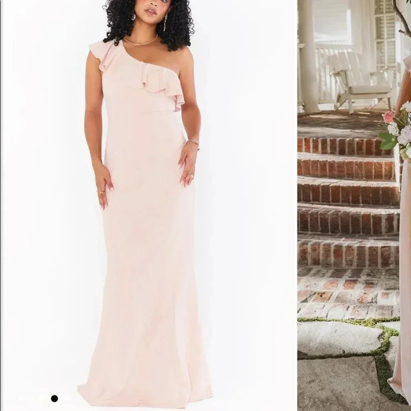 Show Me Your Mumu Florentine Maxi Dress in Dusty Blush Stretch - Picture 2 of 13